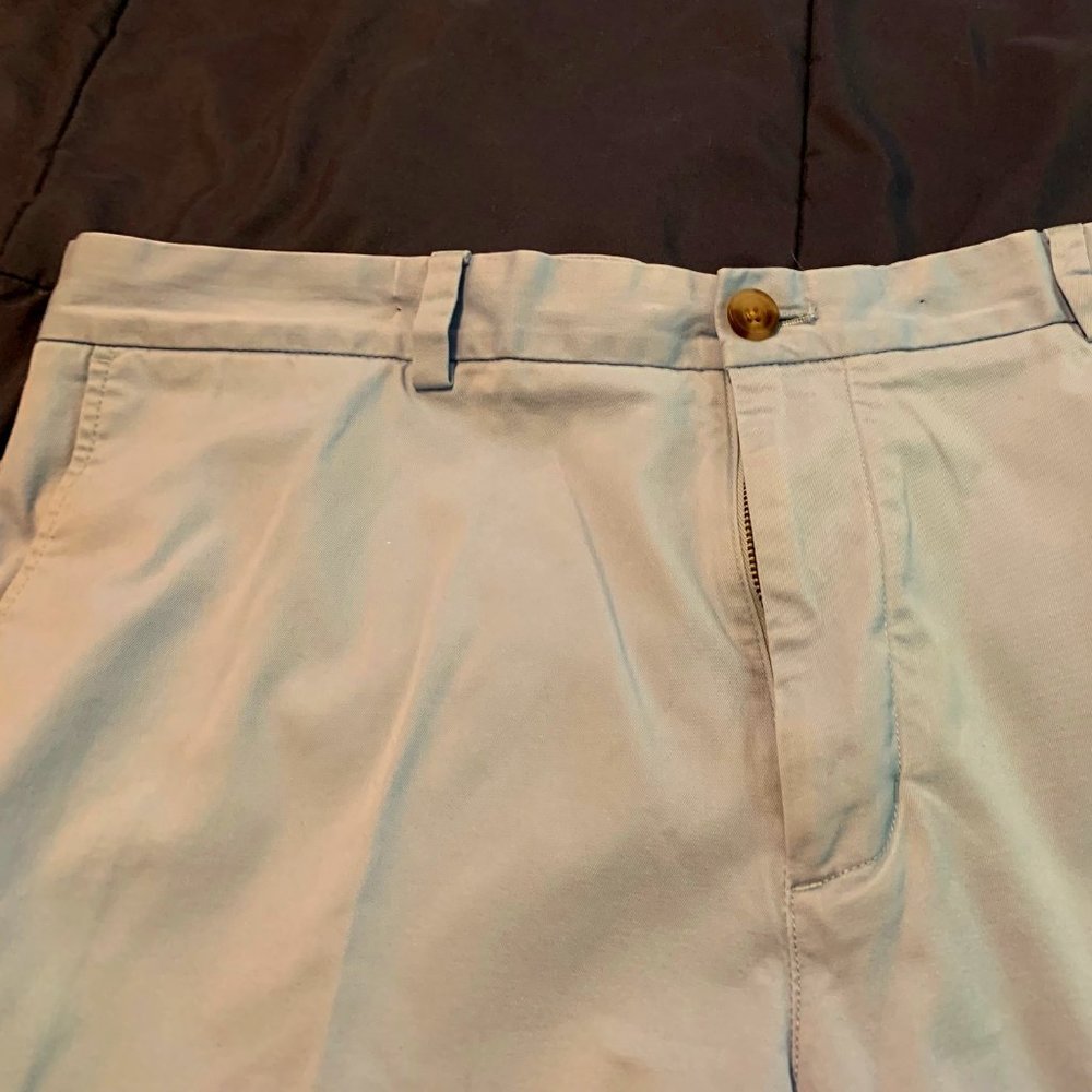 Vineyard Vines Men's Breaker cotton blend 9 inch pale blue golf shorts 38